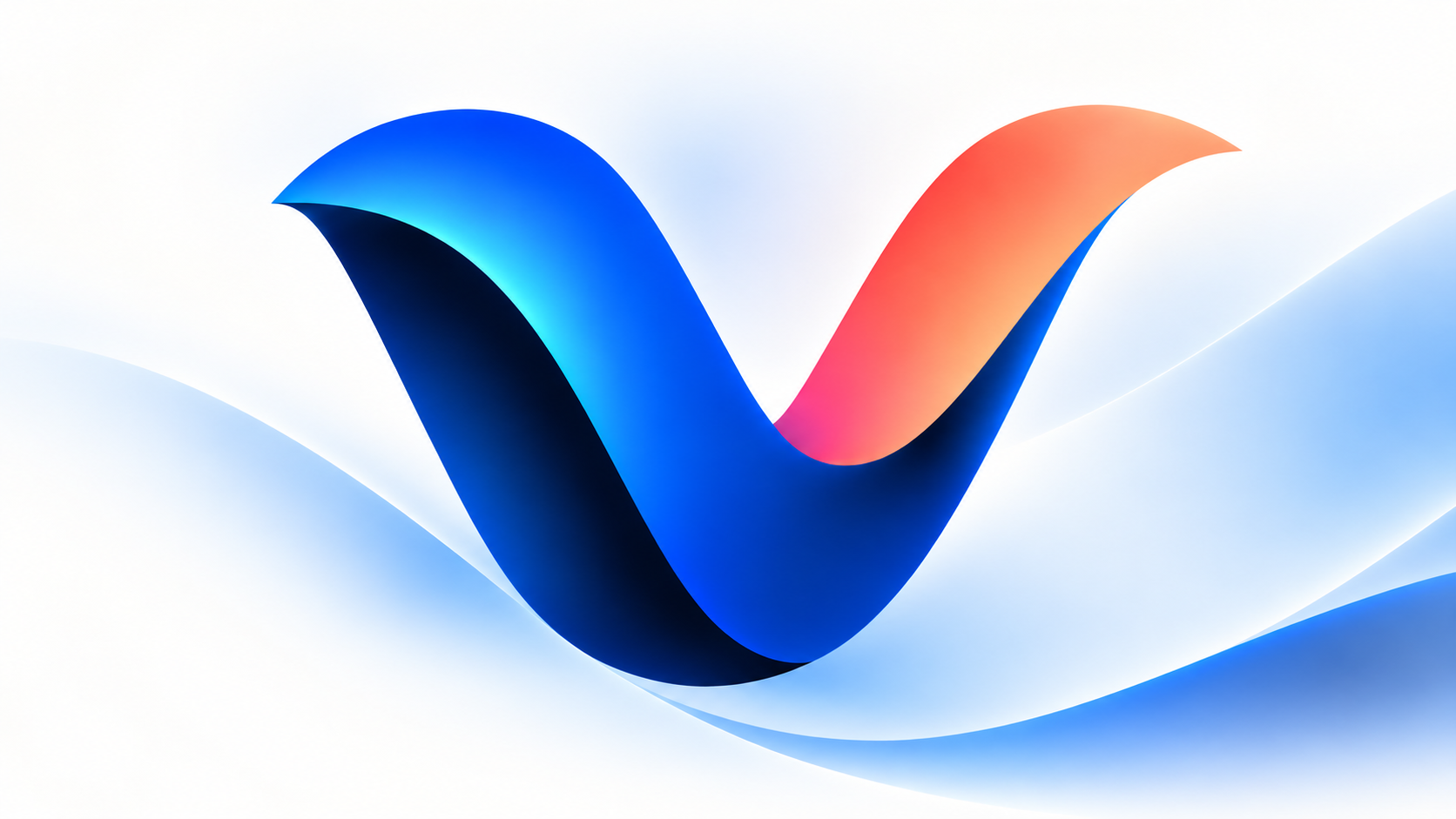 Le V bleu et corail de VALFLEO Studio